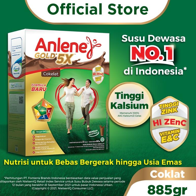 

MEN SALE Anlene Gold 5X Susu Bubuk Dewasa Cokelat 885g - Nutrisi Tinggi Kalsium Untuk Tulang, Sendi, dan Otot Cuci Gudang