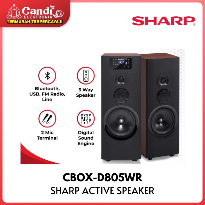 SHARP Active Speaker 6 Stereo CBOX-D805WR