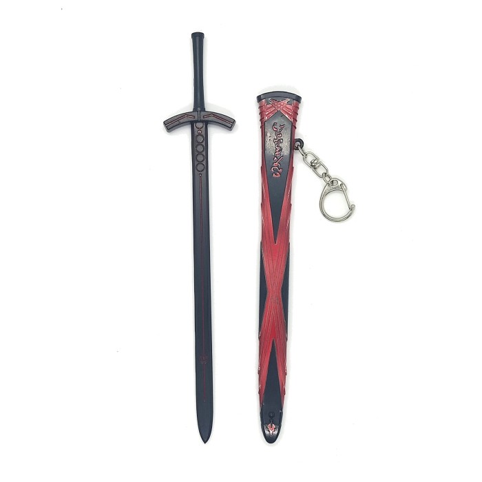 Gantungan kunci pedang 22 cm anime fate stay night excalibur hitam