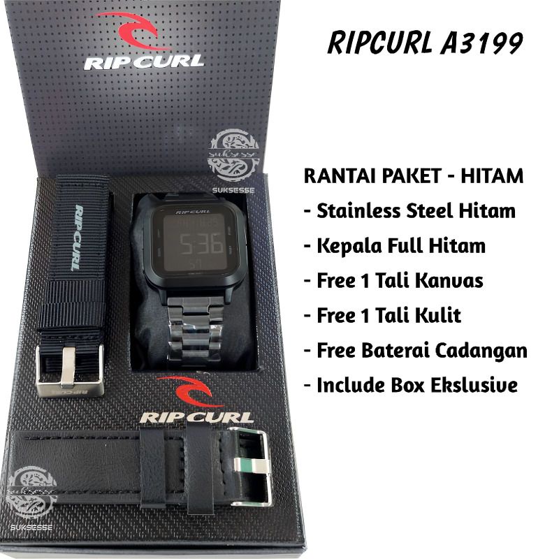 RIPCURL A3199 NEXT DIGITAL CORE SURF WATCH / JAM TANGAN PRIA WANITA TAHAN AIR / JAM TANGAN RIPCURL DIGITAL