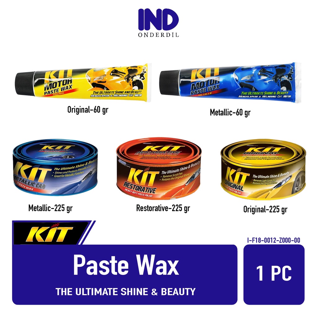 Paste Wax Merk Kit Original Metallic Restorative 60 225 Gram-gr Cairan Pembersih-Pengkilap-Kilap-Mengkilat-Penghilang Baret-Karat Metalic Restoratif