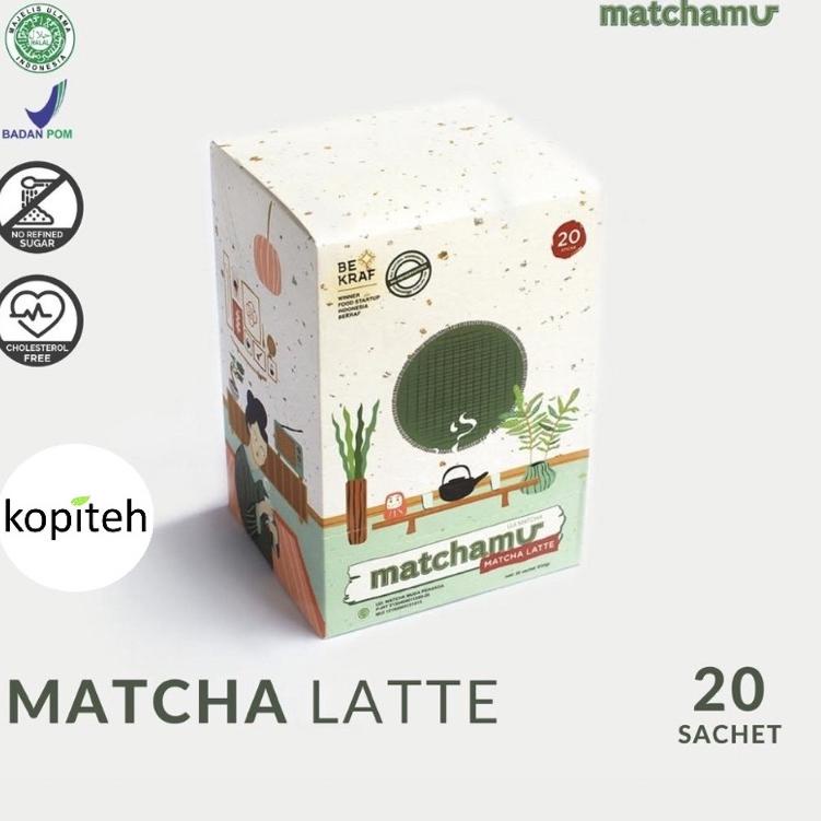 

☪ Matcha Latte Box of 20 - Matchamu ♣
