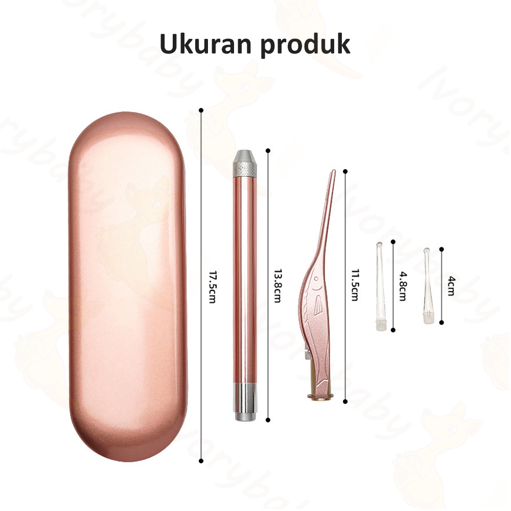Ivorybaby Korek kuping led ear cleaning endoscope Pembersih telinga led ear cleaning endoscope
