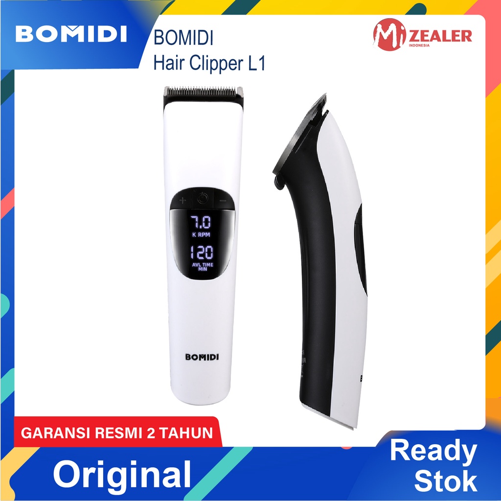 BOMIDI Alat Cukur Rambut Elektrik L1/mesin Cukur/hair Clipper Cordless Professional Pemotong Rambut