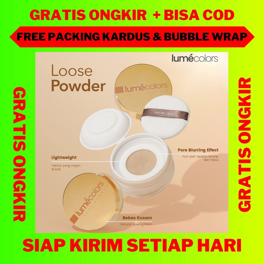 Lumecolors Loose Powder, Lumecolors Bedak Tabur, Loose Powder Lumecolors With Oil Control, Loose Pow
