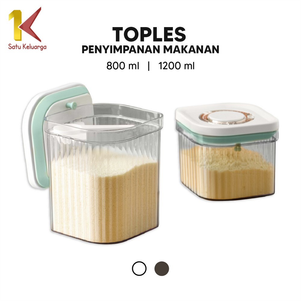 	 Satu Keluarga Kotak Susu Bubuk Bayi C763 Toples Kotak Penyimpanan Makanan Kedap Udara Container Tempat Wadah Susu Multifungsi	