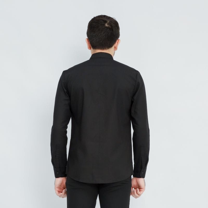 Pendeta - Kemeja Collar Abu Tua - Toyobo - Jos Miracle Bandung - Miracle - JMB