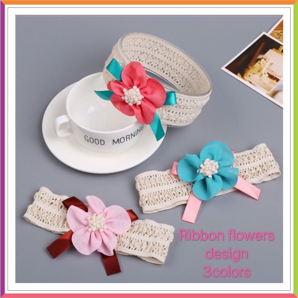 HEADPIECE FLOWER IMPORT | BANDANA FLOWER BANDO BABY GIRL ❤ Fashionbabies ❤