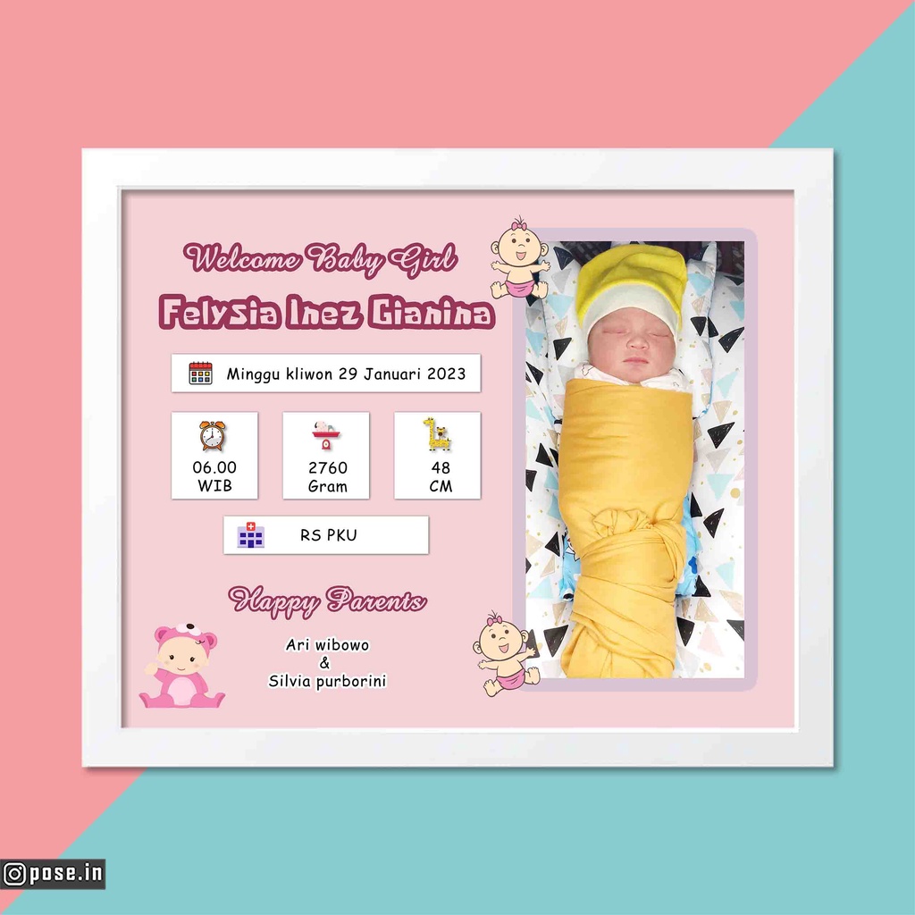 EDIT BINGKAI FOTO BIODATA BAYI