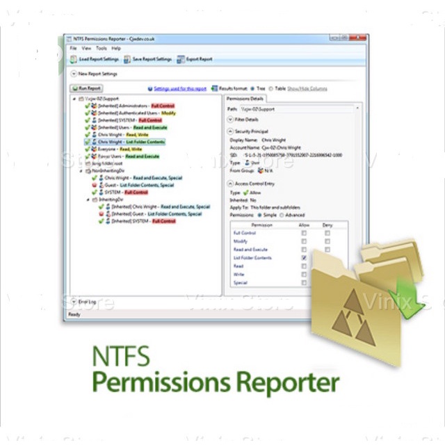 NTFS Permissions Reporter Pro 4.0.473