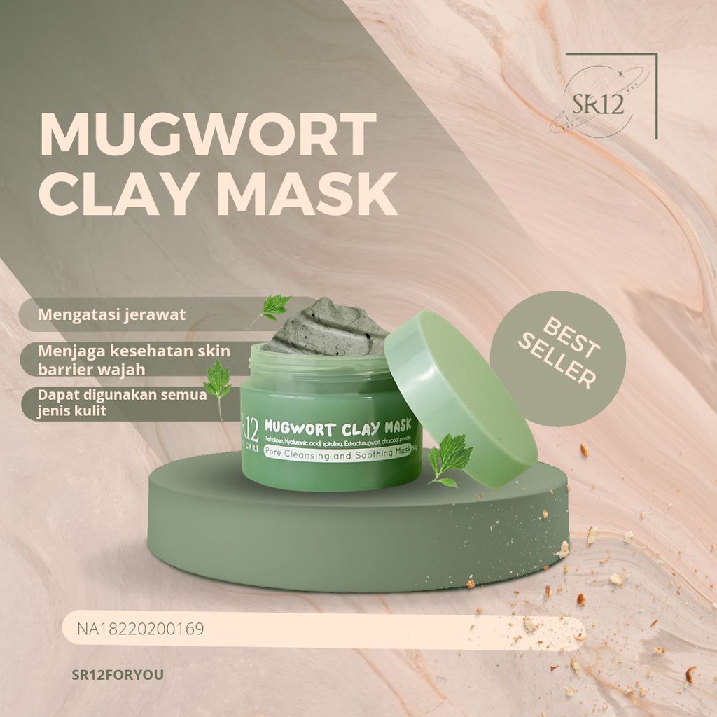 Masker Mugwort Masker Wajah Mugwort Masker Mughwort Masker Organik Mugwort Face Mask Mugwort Masker 
