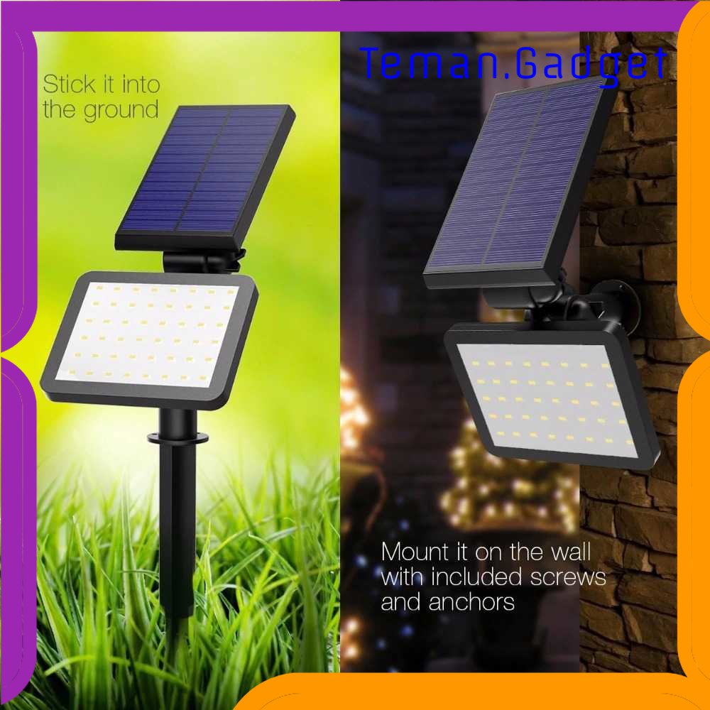 TG-LMP T-Sun Lampu Taman Hias Tancap Solar Sensor Cahaya IP65 Warm White 3W - TS-G0202