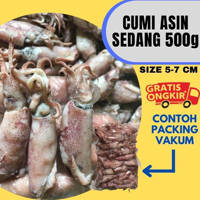 

✲ Cumi Asin Sedang Fresh 500 Gram ✧