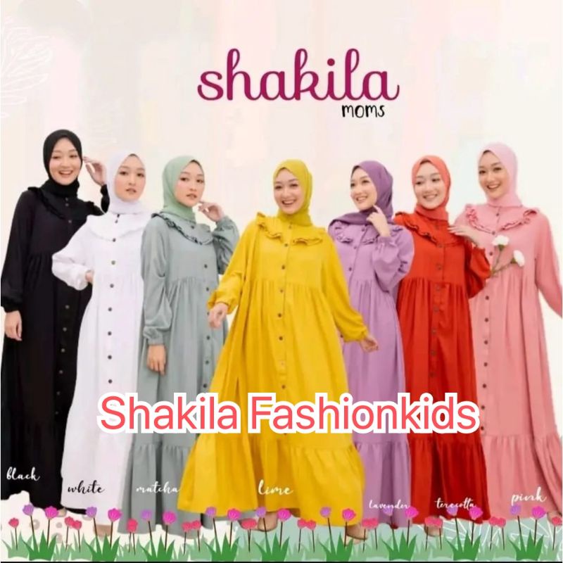 Gamis anak perempuan Shakila series/gamis anak tanggung cringkle airflow/gamis anak terbaru/gamis anak tanggung