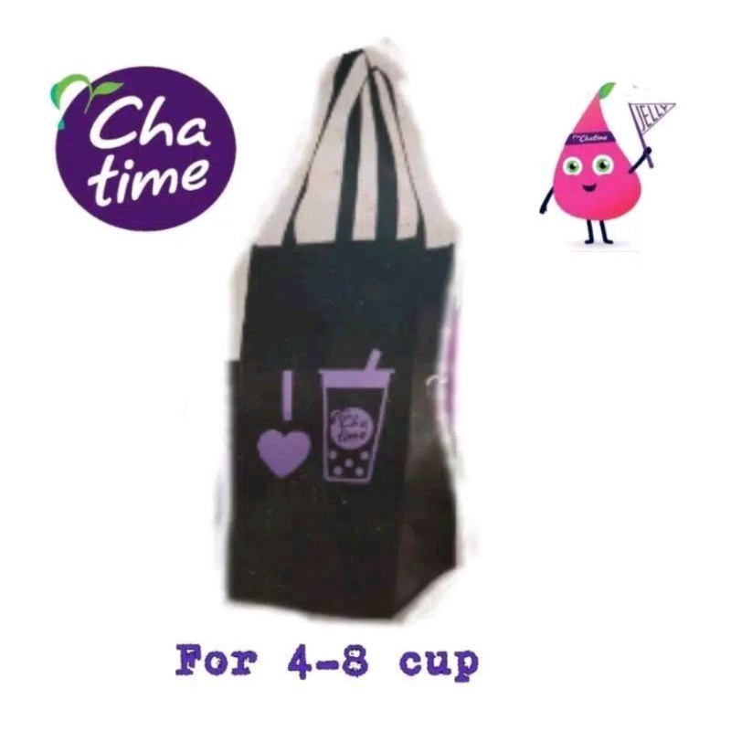 Reusable bag tas kantong belanja chatime besar
