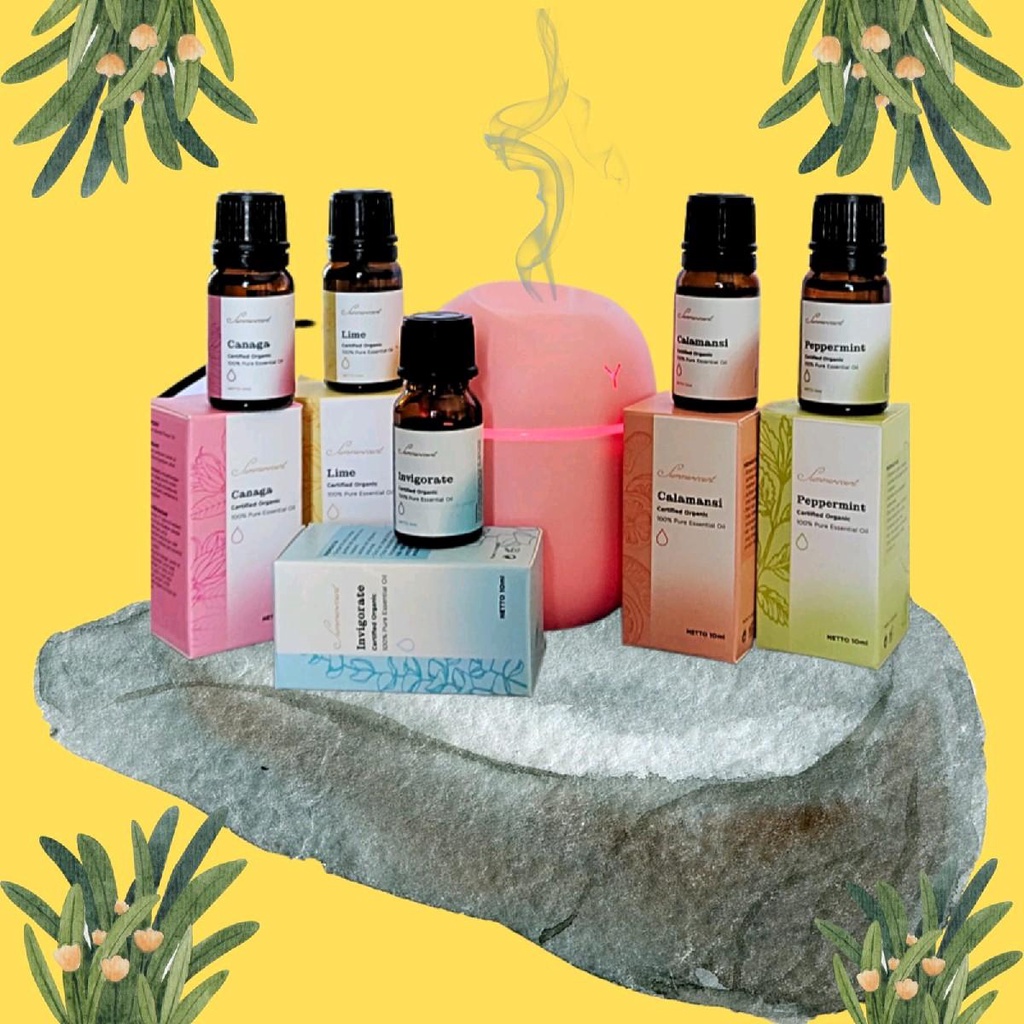 BELI 3 GRATIS 1 HUMIDIFIER ESSENSIAL OIL AROMATHERAPY 10ML (WARNA HUMIDIFIER RANDOM)