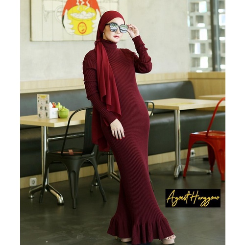 TURTLE NECK by AGOEST HANGGONO (Turtle neck, Rajut, Gamis rajut, Gamis Turtle neck, Rajut Turtle nec