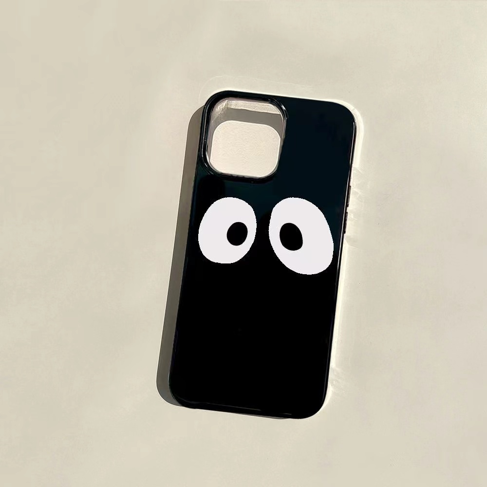 IPHONE Ins Pola Mata Cocok Untuk Iphone14 14pro 14plus 13 13mini 13pro 13prm iPhone12 7Plus 8Plus Xr XS 13 12mini Pro Max TPU Empat Sudut Casing Ponsel Tahan Guncangan