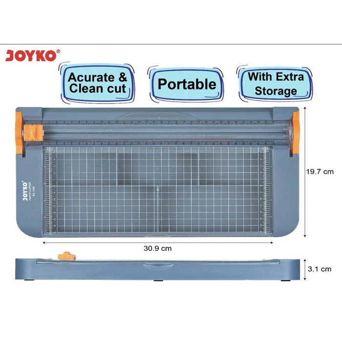 

Cutter Pemotong Kertas Dorong Tarik Paper Cutter A4 Joyko Pc 1938 19X38 Cm