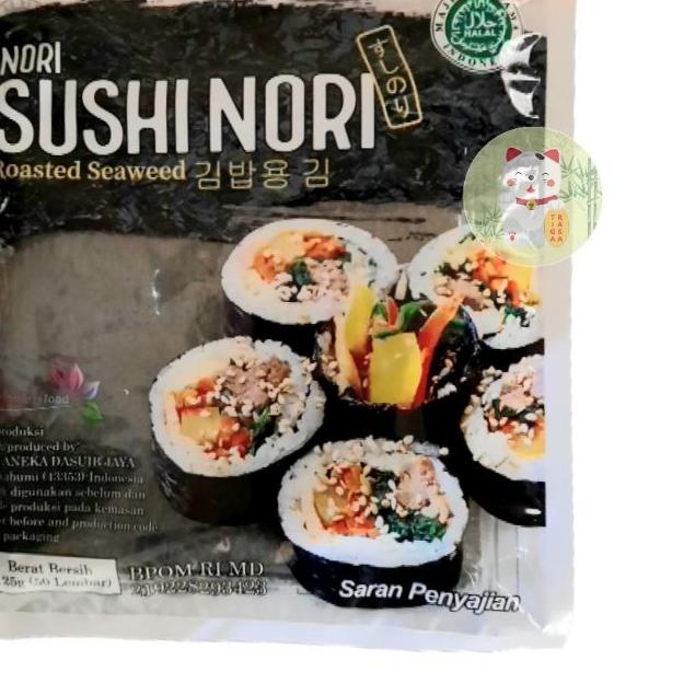 

♥ Nori Sushi Nori Roasted Seaweed Rumput Laut 50 Lembar ♛