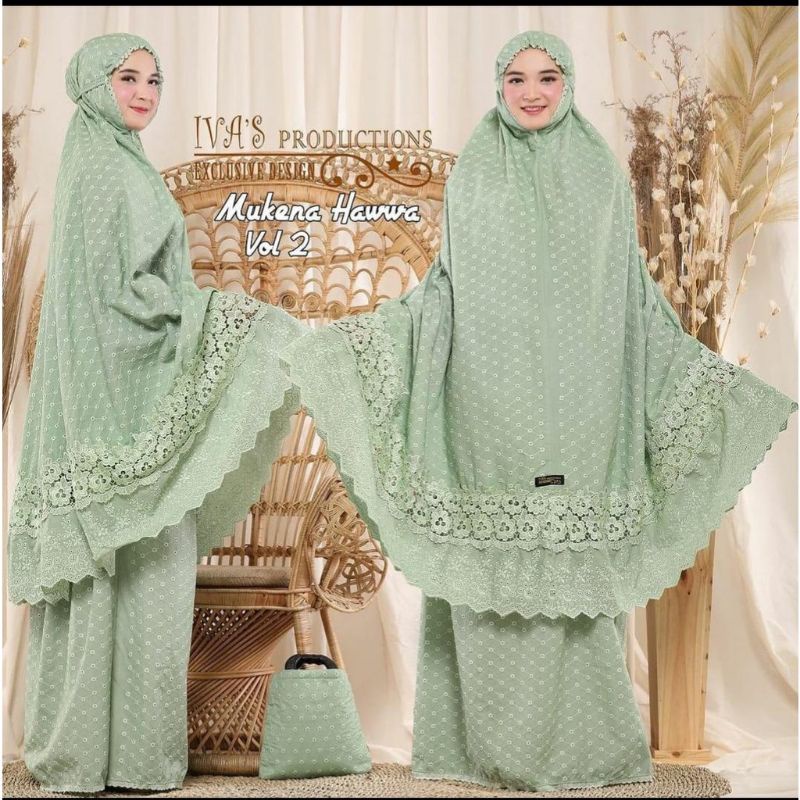 Mukena katun Paris bentol premium