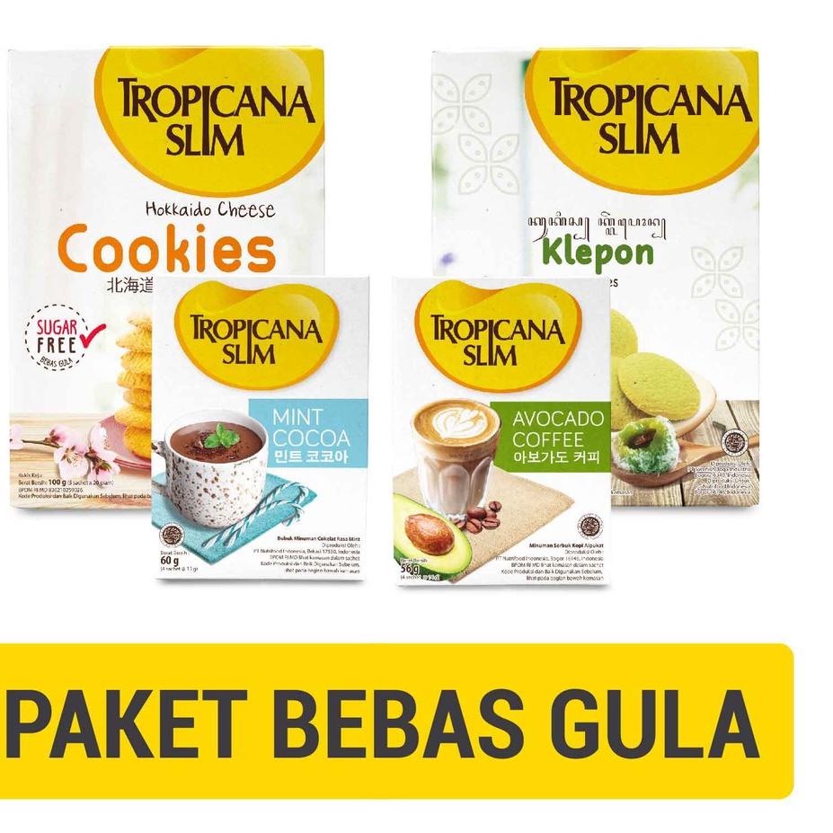 

☏ Paket Snack dan Kopi Tropicana Slim - Snack Bebas Gula ♟