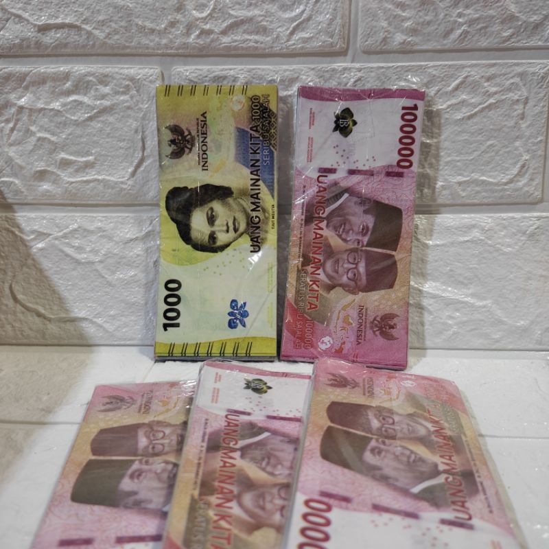 MAINAN ANAK UANG MAINAN KERTAS ISI 100 LEMBAR