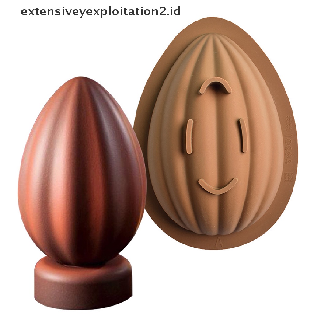 {NEW} 1/2pcs Cetakan Coklat Telur Bakeware Silikon Easter Half-Round Egg Mousse Mold.