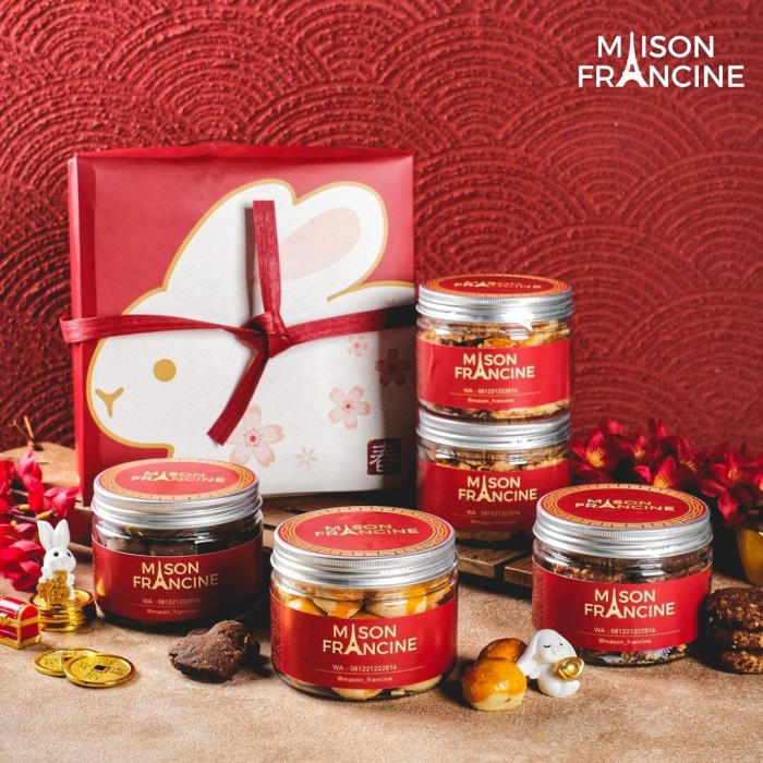 

MAISON FRANCINE parcel hampers kue kering cookies lebaran natal imlek - Imlek 2023