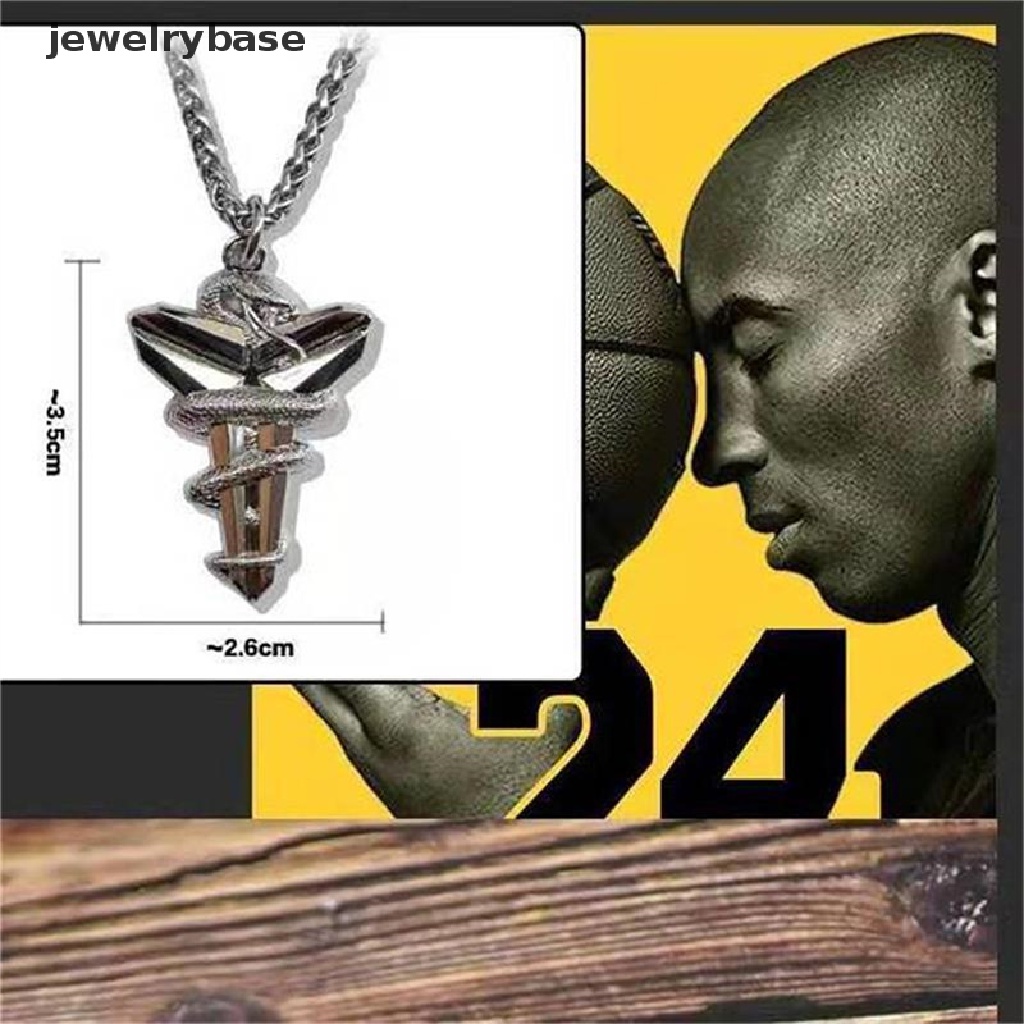 [jewelrybase] Kipas Basket Kobe Bryant Souvenir Liontin Mamba Viper Hip Hop Snake Kalung Pria Dan Wanita Butik
