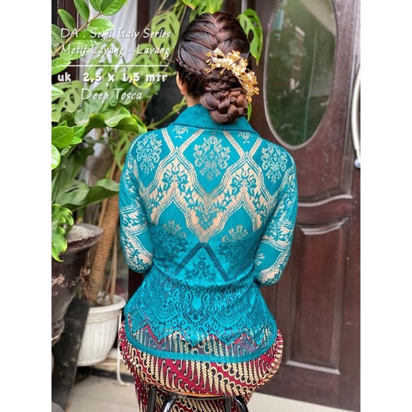 Bahan Kebaya Bakal Kebaya Brokat Embroidery Italy Ysl Layang Layang 2,5 Meter