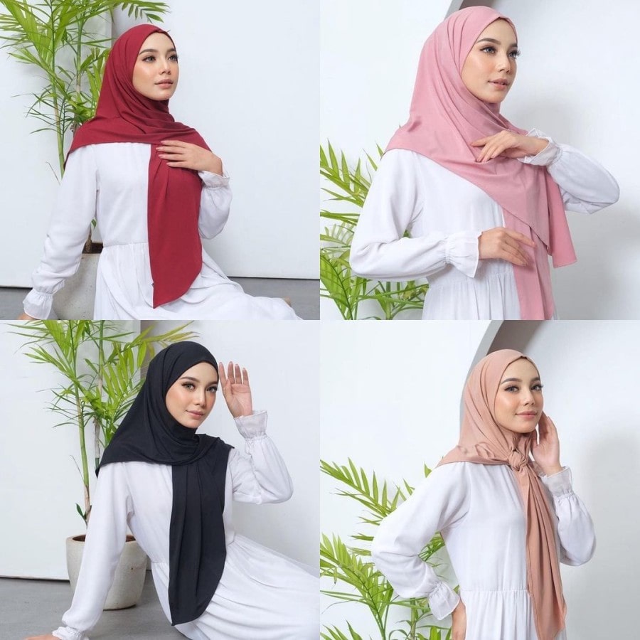 Promo 3 pcs Hijab Instan Segitiga Jersey Premium Bahan Tidak Menerawang, Adem dan Nyaman