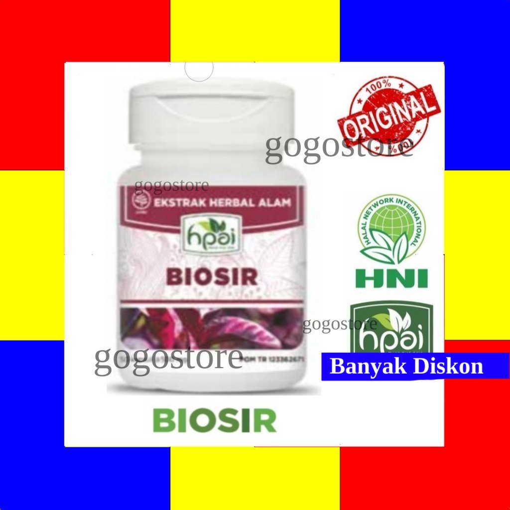 BIOSIR Suplemen Kesehatan Herbal Alami untuk Membantu meringankan gejala wasir dengan ekstrak Temula