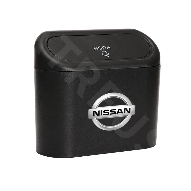 Nissan Tempat Sampah Mobil Gantung Tutup Flip Dustbin Tipe Tekan Storage Box Organizer Aksesoris Mobil Untuk Maret Juke Skyline Terrano Gtr Livina Serena Xtrail