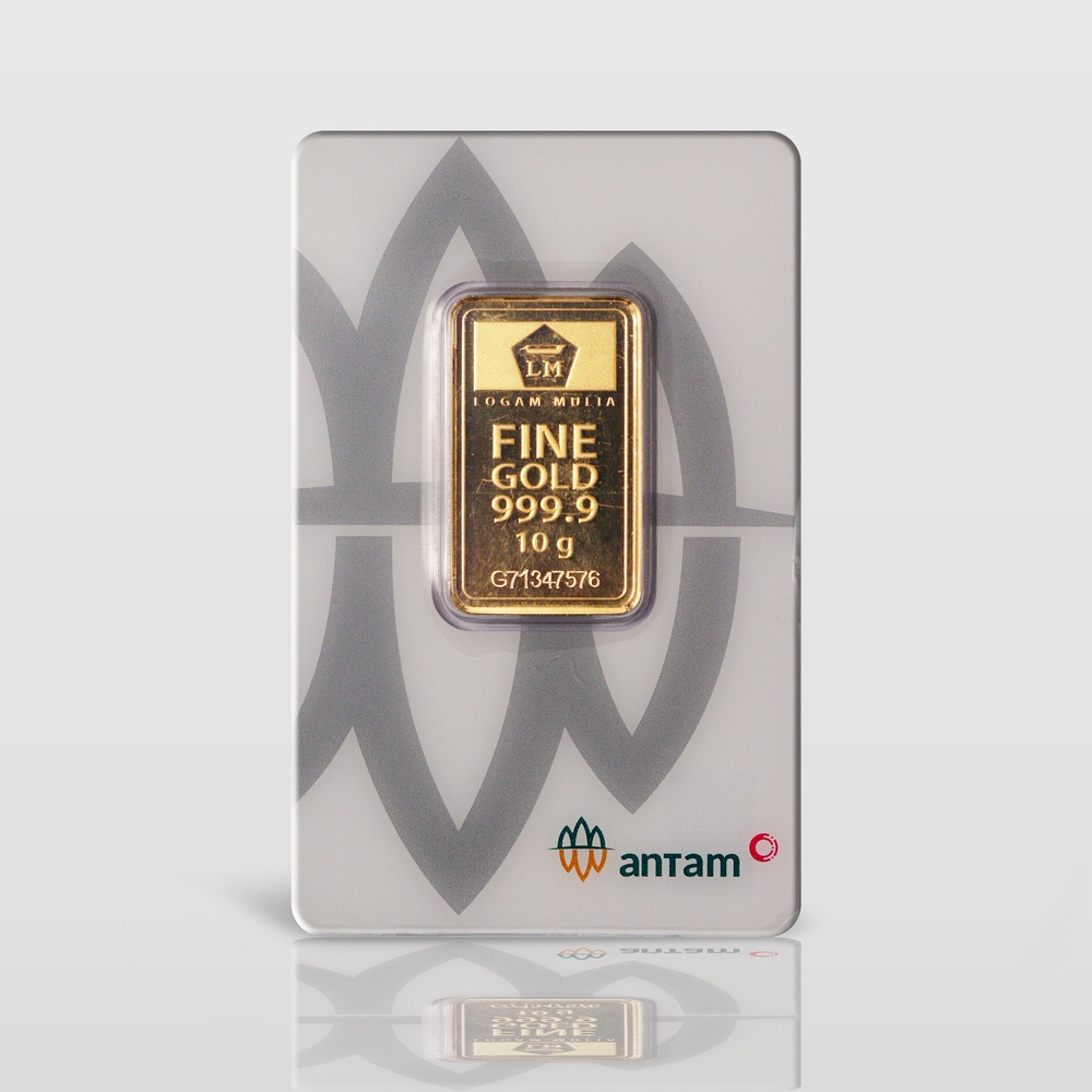 Emas Antam 10 Gram Certieye Card - Batangan Gold