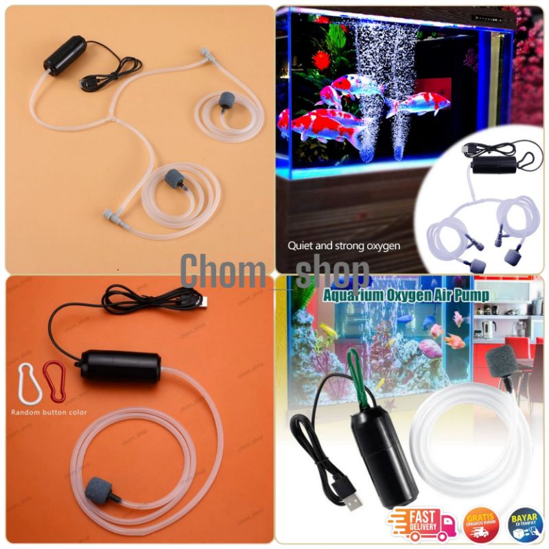 airator/aerator/pompa udara Aquarium/airator usb/pancing