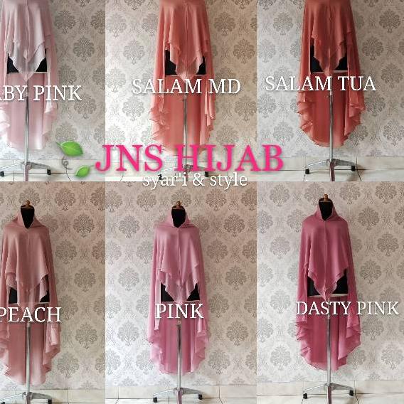 ⅎ Khimar sahla POLOS/KHIMAR JUMBO/HIJAB SYARI/KHIMAR CERUTY PREMIUM JNS HIJAB ←