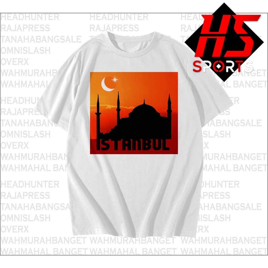 KAOS HAGIA SOPHIA ISTANBUL -  TURKI TURKEY OLEH OLEH BAJU TSHIRT MDL 2