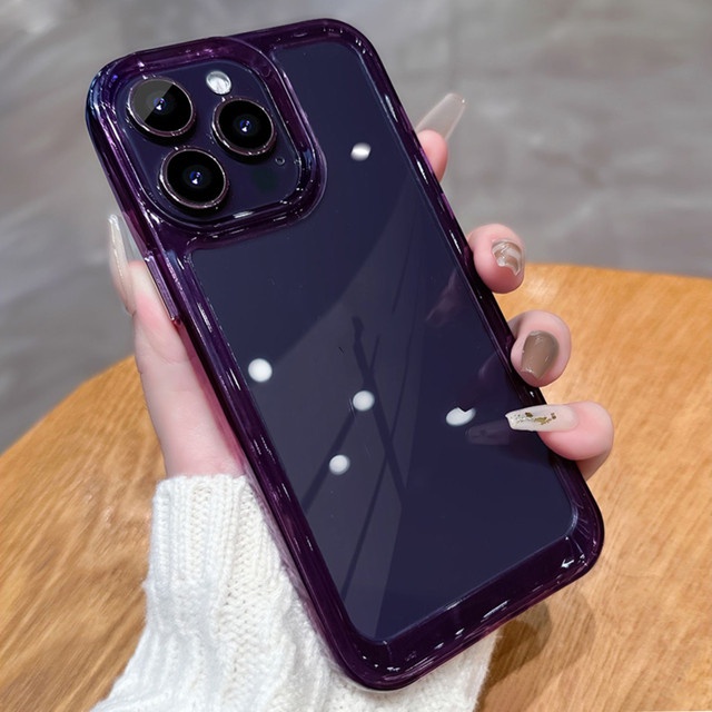 IPHONE Casing Ponsel Ruang Akrilik Deluxe Untuk Iphone14 13 12 11 Pro Max X XS Max XR 7 8 Plus Penutup Belakang Shockproof Canggih