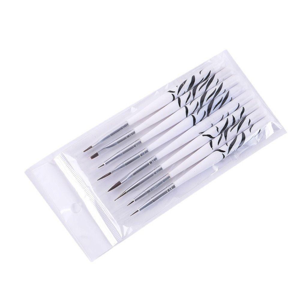 R-FLOWER Gel Nail Brushes Fashion Nail Art Fashion Poly Builder Gel Kuas Liner Tipis