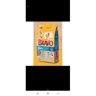 Dog food Bravo puppy premium organic 10kg khusus ekspedisi