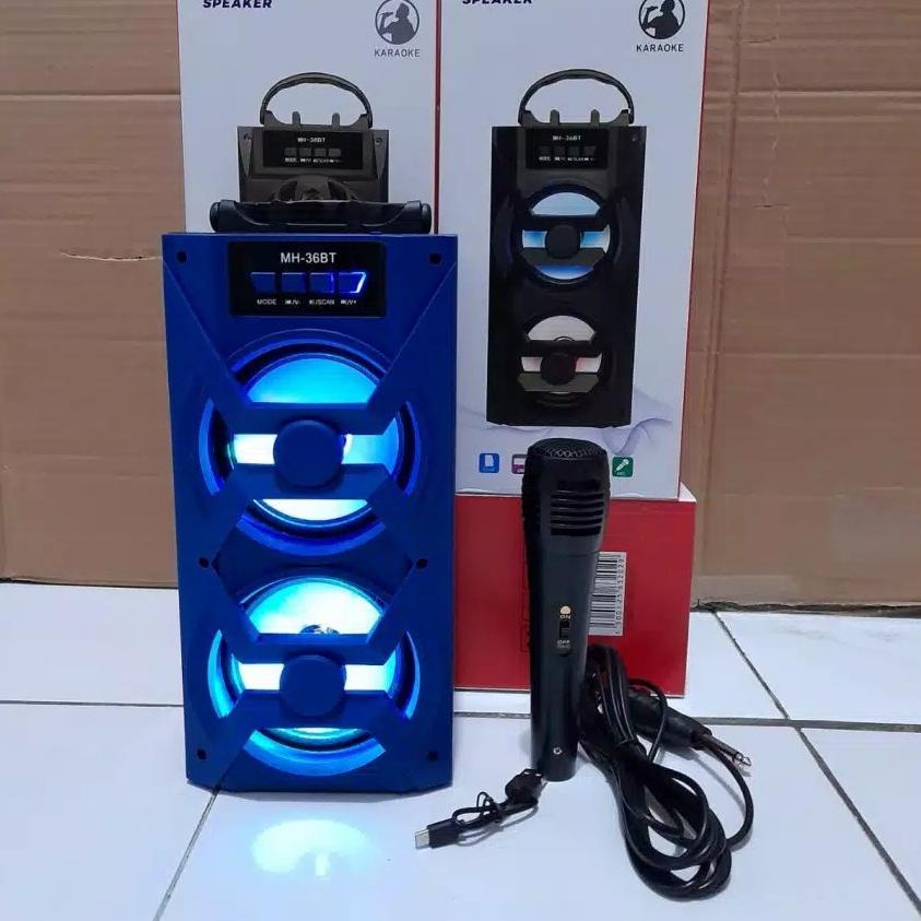 ۩ SPEAKER BLUETOOTH KARAOKE MH-36BT PLUS MIC/SALON AKTIF/SPEAKER KARAOKE MH36BT-MH38BT/SALON KARAOKE