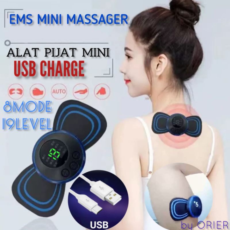 MM - New EMS002 Alat pijat terapi leher punggung perut paha bahu pundak otot depato / alat terapi mikro panas sensu therapy pads elektrik