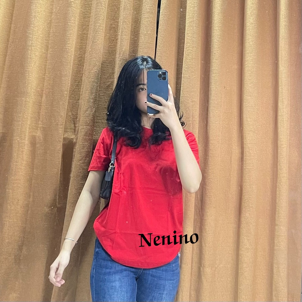 baju kaos oblong wanita terbaru/kaos oblong polos wanita kekinian