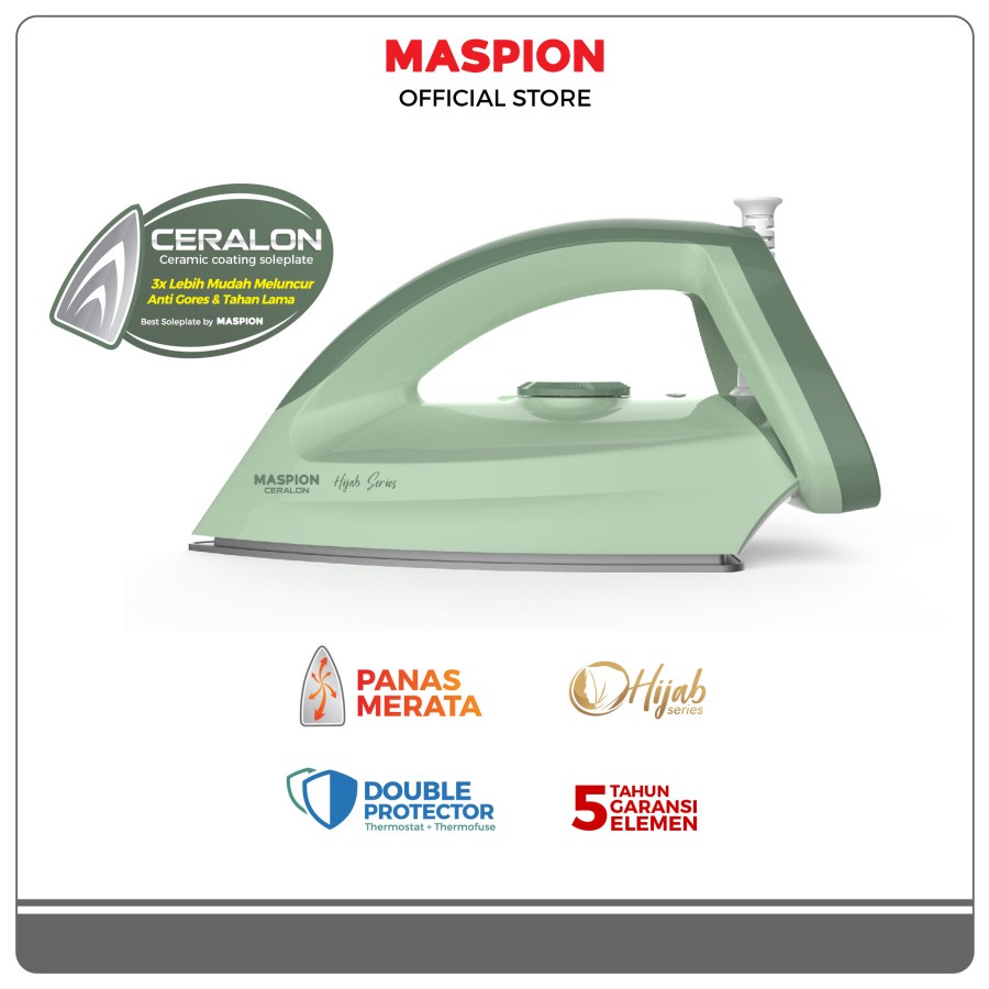 Setrika Maspion HA 365 ceralon ceramic