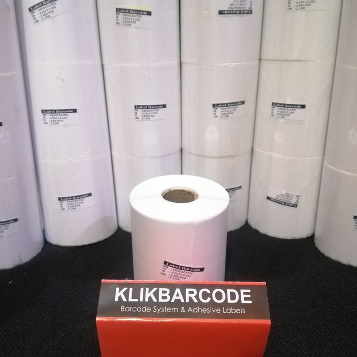 

Sticker Label Barcode 40x20 mm @2500 pcs 2 Kolom Semicoat termurah