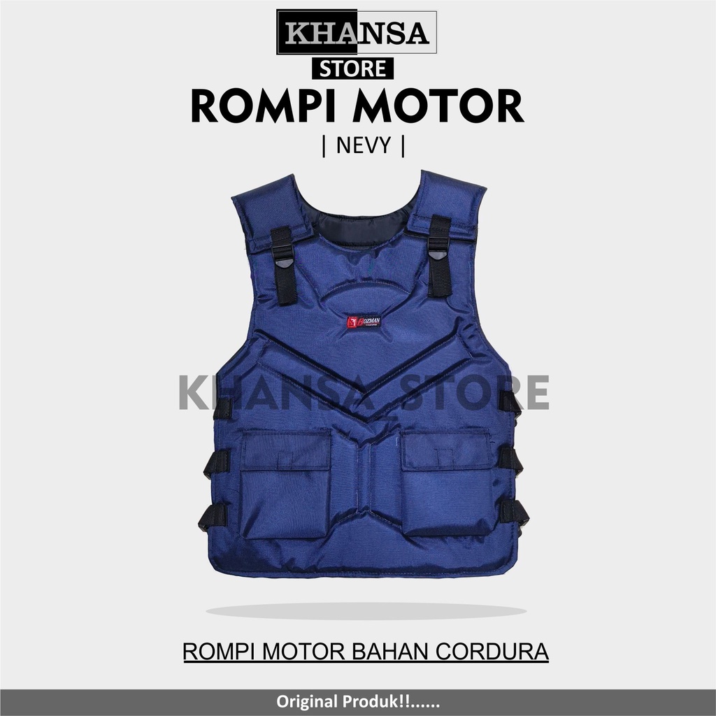 Rompi Motor Touring/Biker Bahan Cordura Premium anti angin pelindung dada