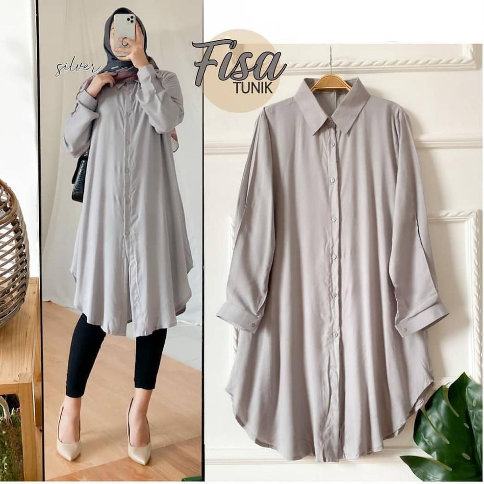 REKOMENDASI Fisa Tunik / Tunik Terbaru 2021 / Tunik Katun Rayon Termurah / Atasan Wanita Lengan panj