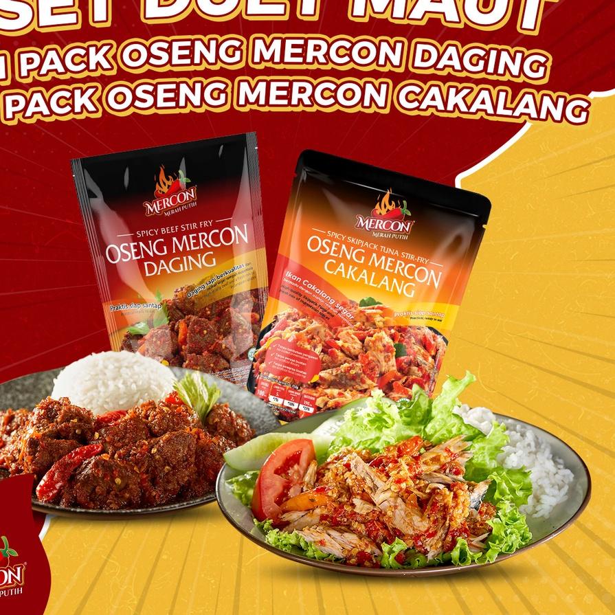 

♕ Mercon Merah Putih - Set Duet Maut || Oseng Mercon Daging + Cakalang ♩