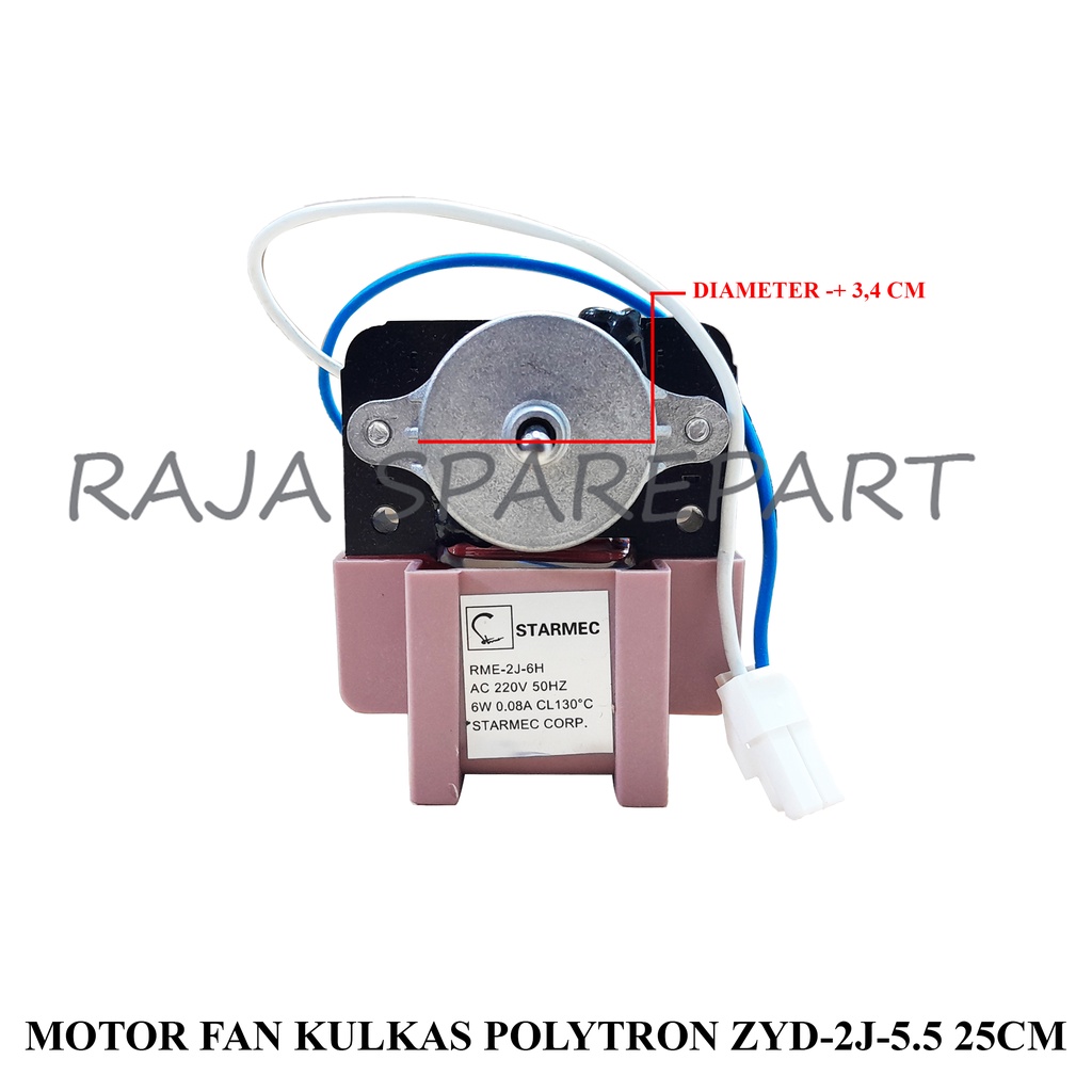 Motor Fan Kulkas Polytron ZYD-2J-5.5 25MM